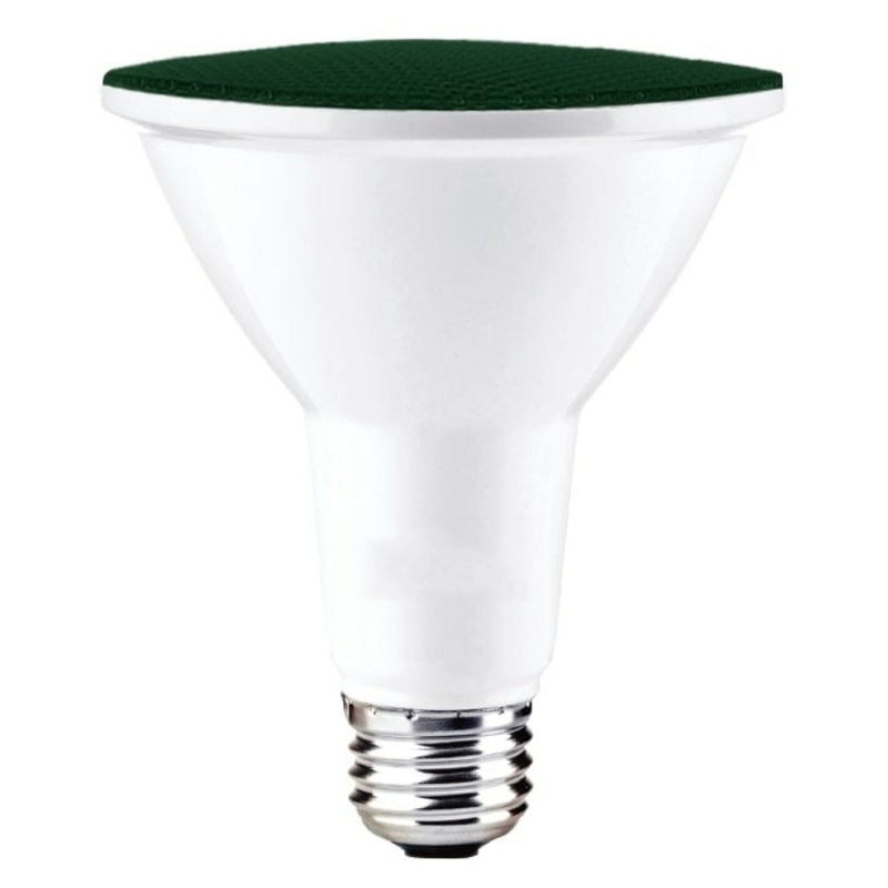 15 Watt PAR38 Green, E26 base, 120 Volt Light Bulb by Bulbrite