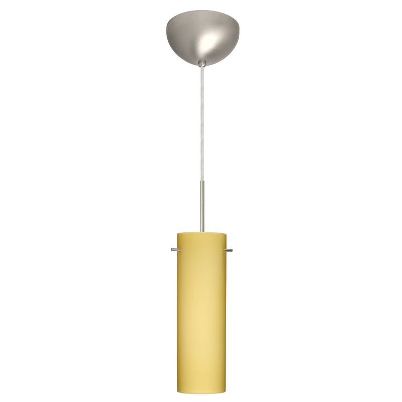Besa 1BC-4930VM-LED-SN Copa One Light Pendant Satin Nickel (Discontinued)