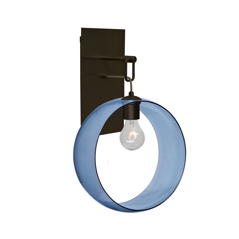 Besa 1WP-PLATOBL-BR-NI Plato One Light Wall Pendant Bronze