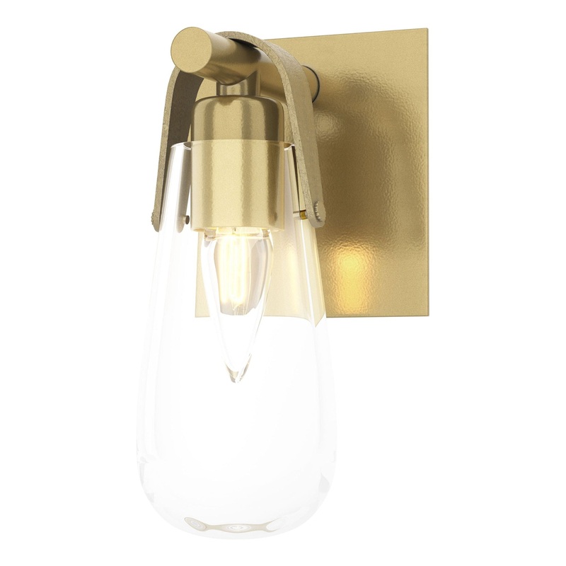 Eos 1-Light Bath Sconce Modern Brass