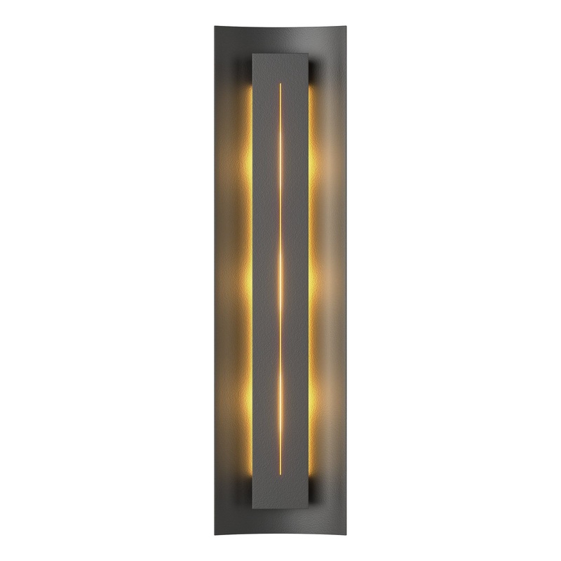 Gallery Sconce Black Ivory Art Glass (CC)