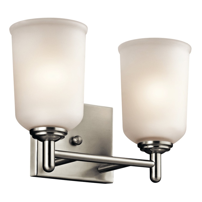 Kichler 45573NI Two Light Bath, Brushed Nickel