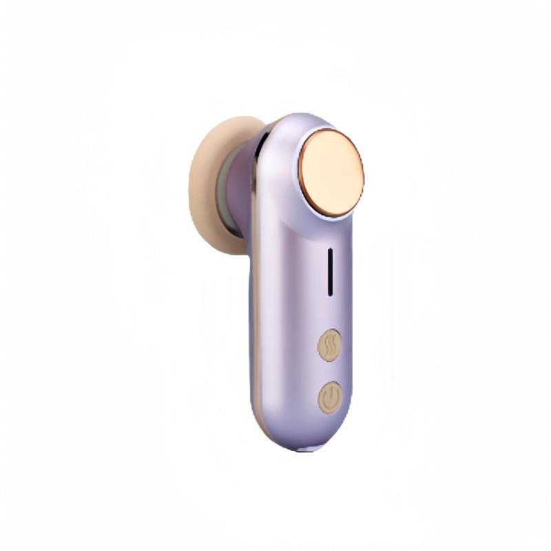 Mini Facial & Head Massager with Heat Therapy – USB-C Rechargeable, 3 Modes(Light purple)