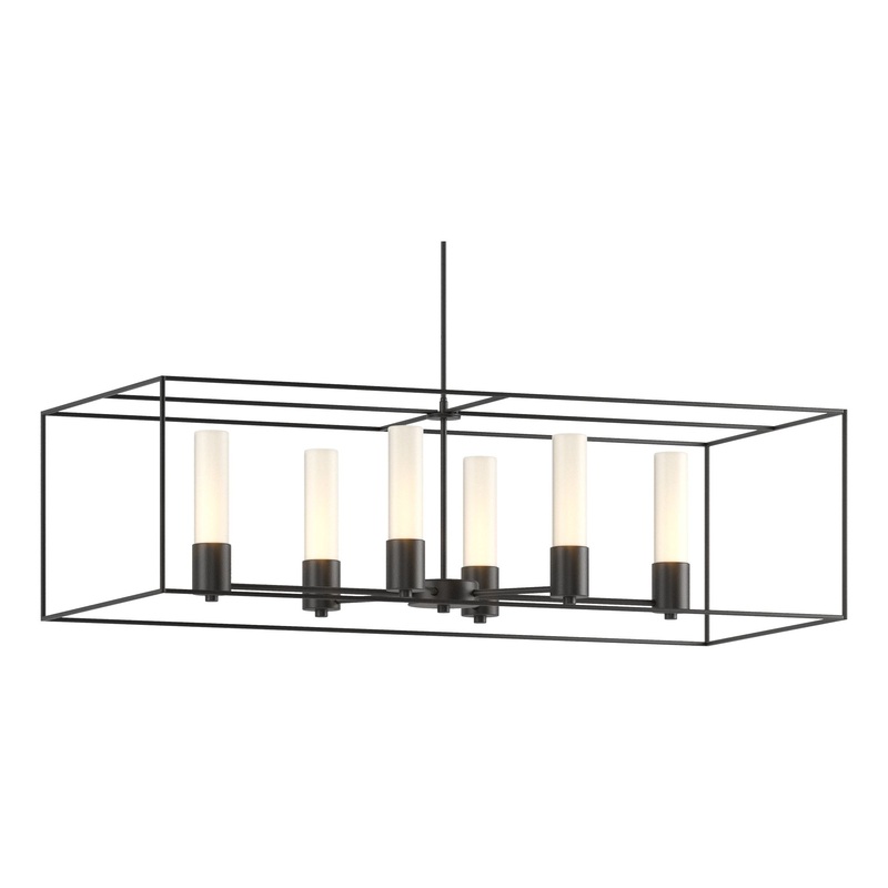 Portico Pendant Black Black Opal Glass (GG)