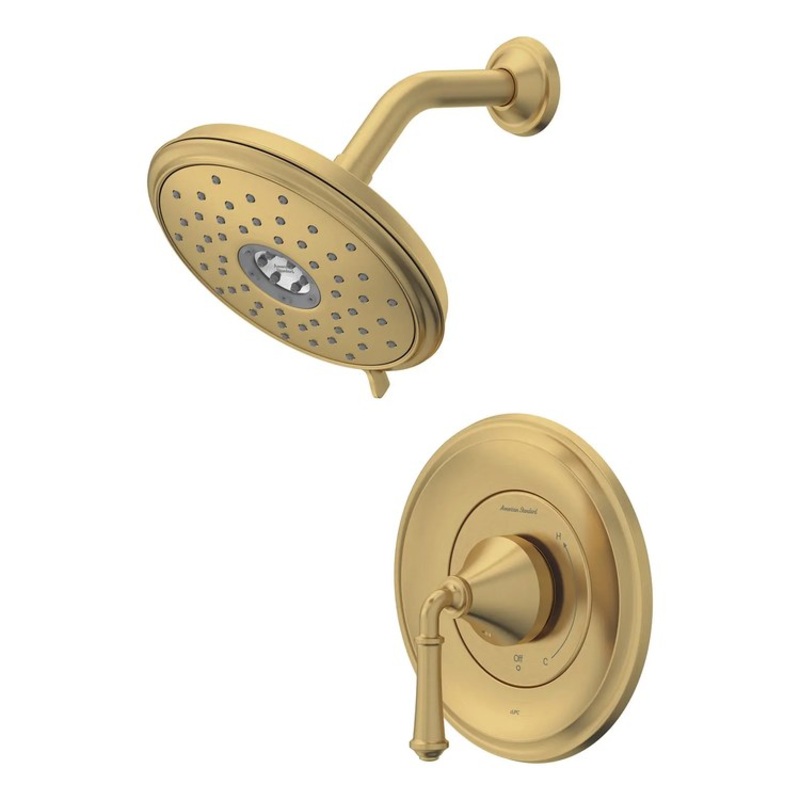 Shower Trim Delancey with Pressure Balance Cartridge 1 Lever Brushed Cool Sunrise CALGreen WaterSense CEC ADA 1.8 Gallons per Minute 4 Function