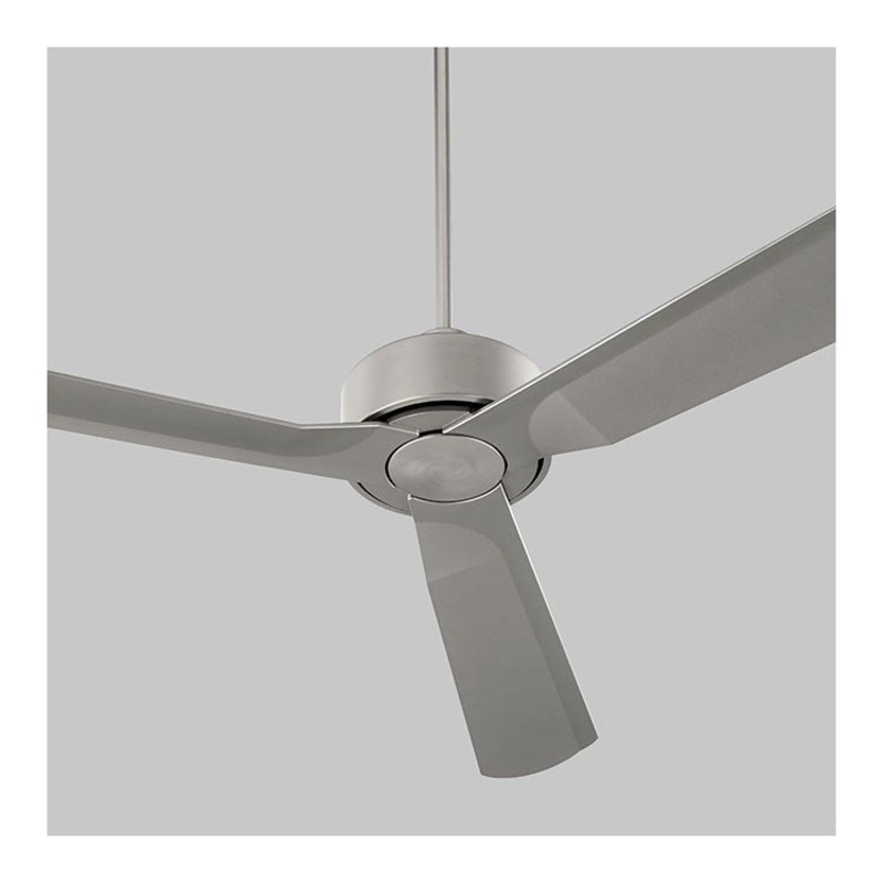 Solis Three-Blade indoor/Outdoor Fan – Satin Nickel