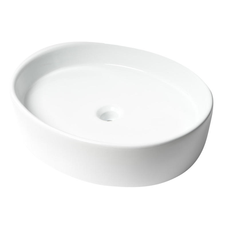 ALFI brand ABC911 White 22″ Oval Above Mount Ceramic Sink