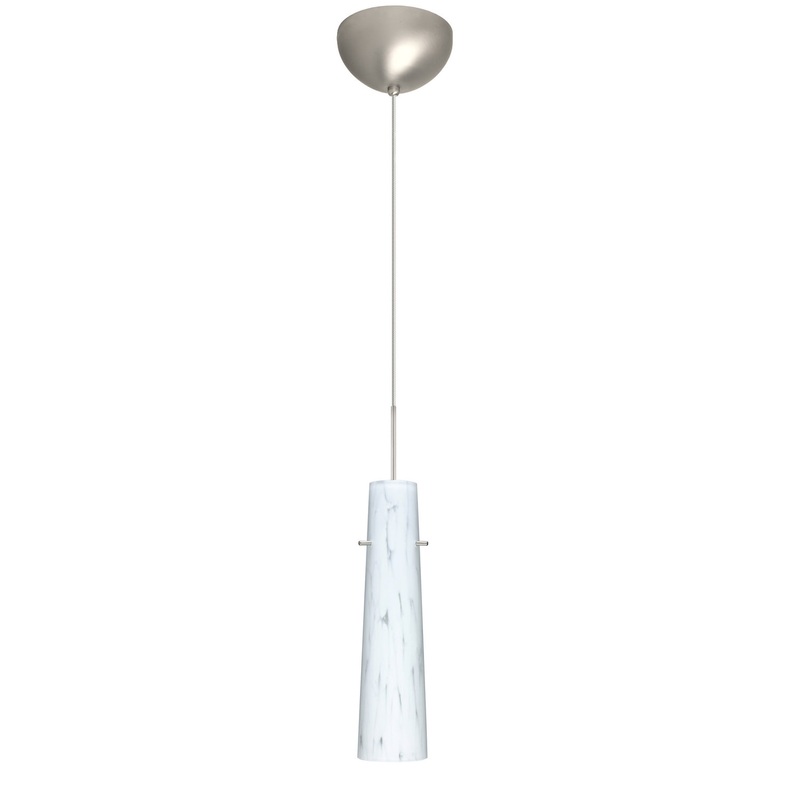 Besa 1XC-567419-LED-SN Camino One Light Pendant Nickel (Discontinued)