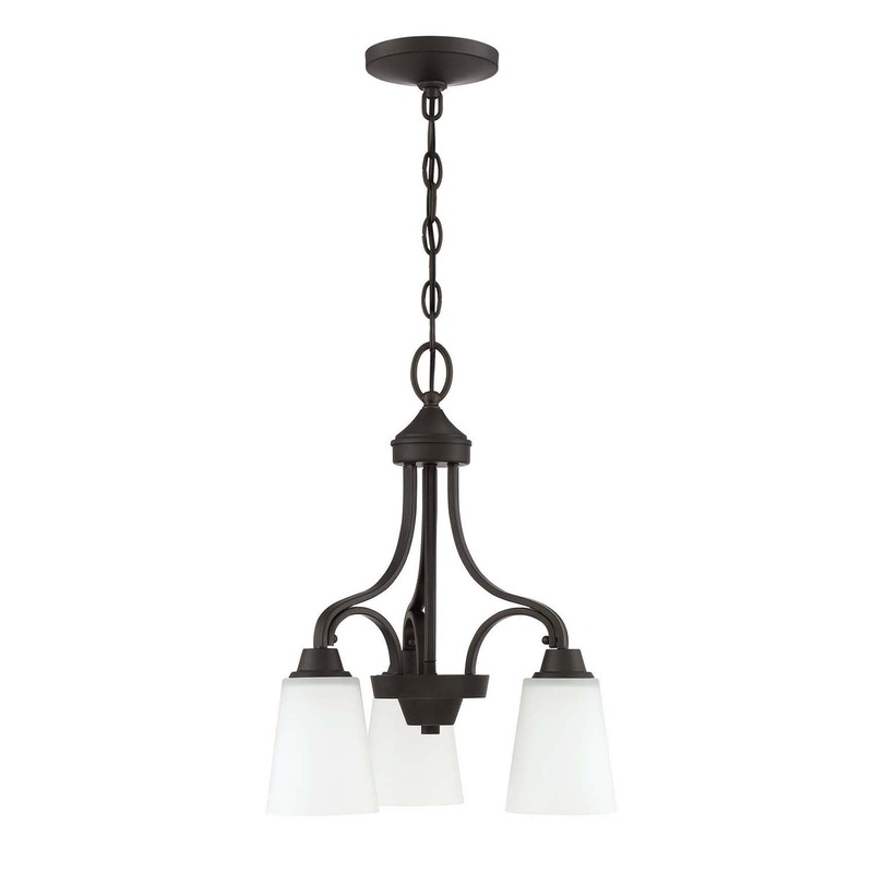 Craftmade 41913-ESP Grace Three Light Chandelier Espresso (Discontinued)