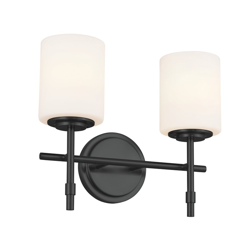 Kichler 55141BK Two Light Bath, Black