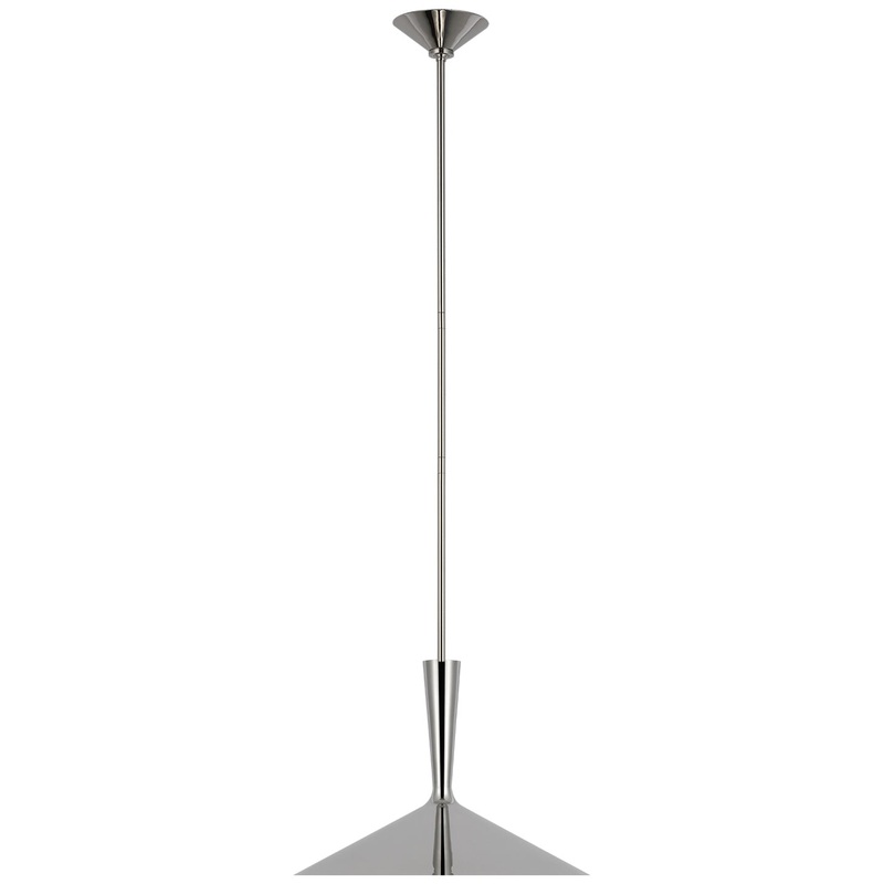 LED Pendant from the Rosetta Collection in Polished Nickel Finish by Visual Comfort Signature