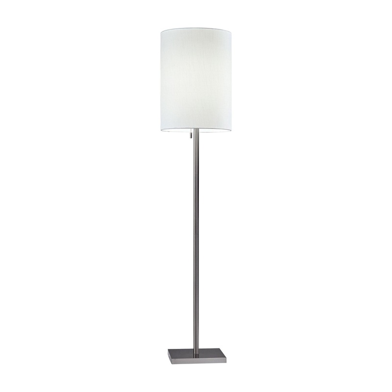 Liam Floor Lamp Brushed Steel