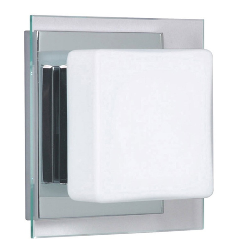 One Light Wall Sconce from the Alex Collection in Chrome Finish by Besa
