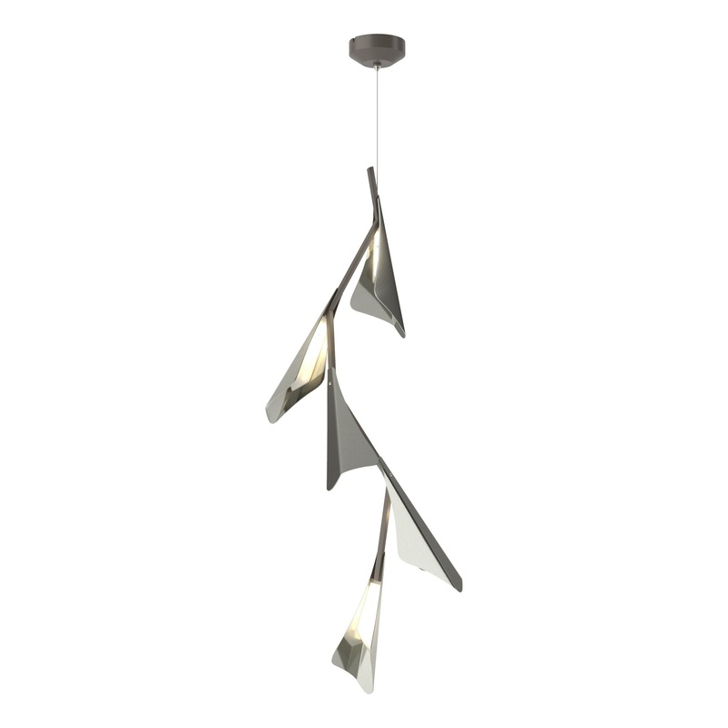 Plume 5-Light LED Pendant Dark Smoke Sterling