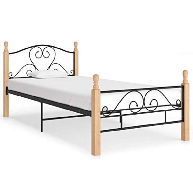 SKM Giroletto Nero in Metallo 90×200 cm (16.8kg)