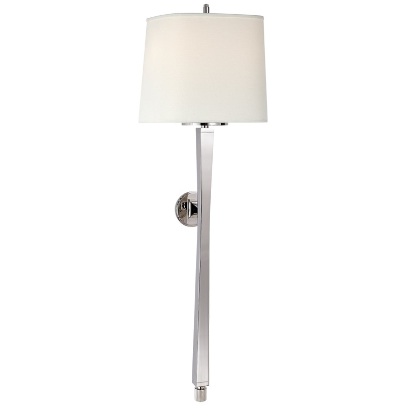 Two Light Wall Sconce from the Edie Collection in Polished Nickel Finish by Visual Comfort Signature