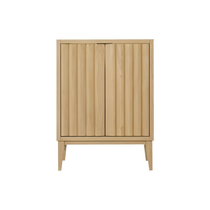 Vanity Sinca 24 Inch Less Top White Oak 2 Doors