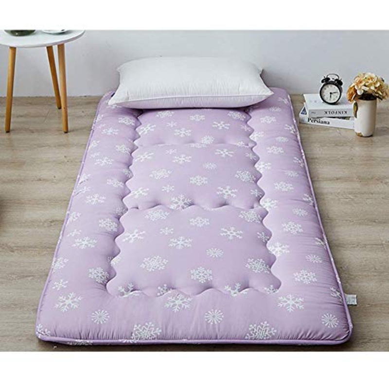 Z&HA Snowflake Materasso per i Bambini, futon Giapponese Materasso Tatami Tappetino Pieghevole Letto Portatile materassino da Campeggio Bambini Sleeping Pad Piano Lounger Divano Letto,Viola,150x200cm