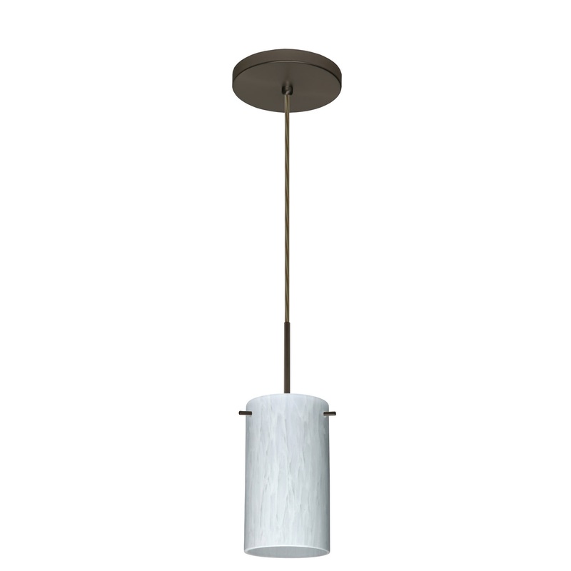 Besa 1BT-440419-HAL-BR Stilo One Light Pendant Bronze