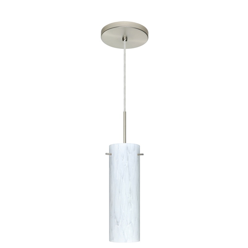 Besa 1BT-493019-HAL-SN Copa One Light Pendant Satin Nickel