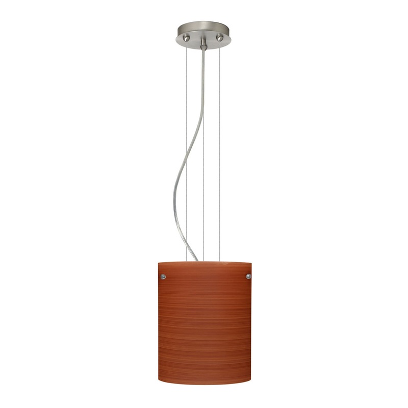 Besa 1KG-4006CH-SN Tamburo One Light Pendant Satin Nickel