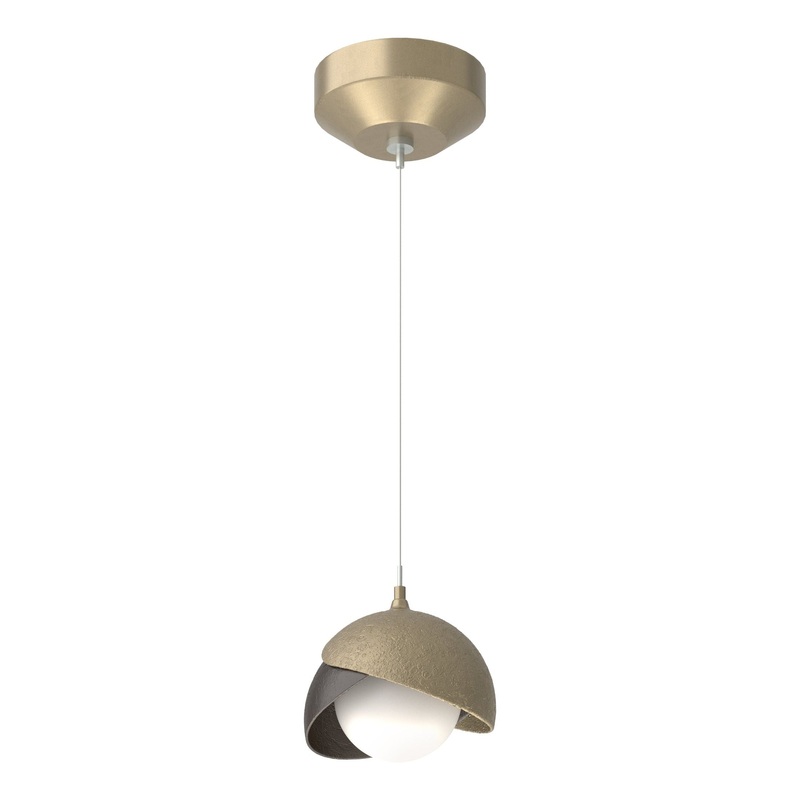 Brooklyn Double Shade Low Voltage Mini Pendant Soft Gold Oil Rubbed Bronze
