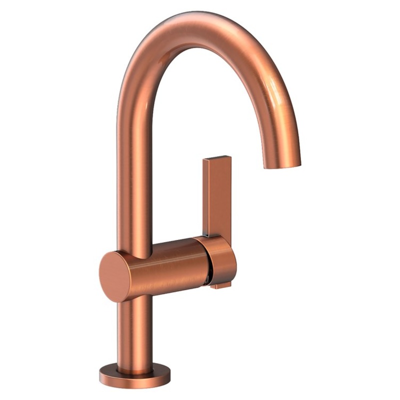 Lavatory Faucet Priya 1 Lever ADA WaterSense Antique Copper 1.2 Gallons per Minute Pop-Up 1 Hole