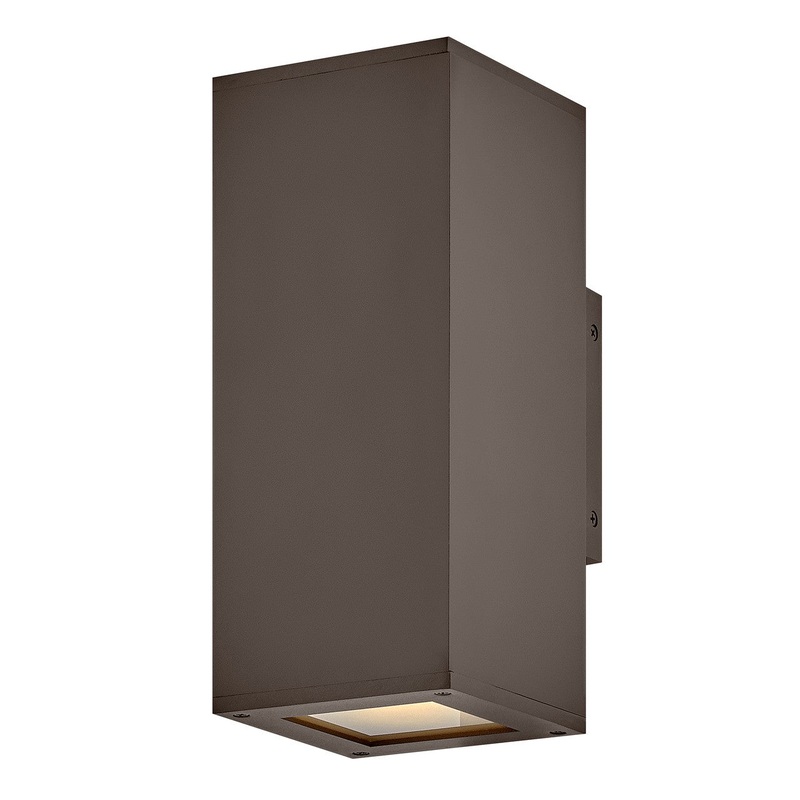 LED Wall Mount from the Tetra Collection in Architectural Bronze Finish by Hinkley