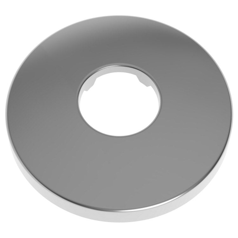 Shower Arm Flange Newport Shower Midnight Chrome 2-3/8 Inch Brass with Sure Grip Retainer