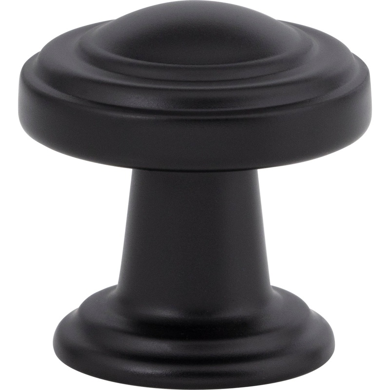 Atlas Homewares Bronte Knob 1 1/8 Inch Matte Black