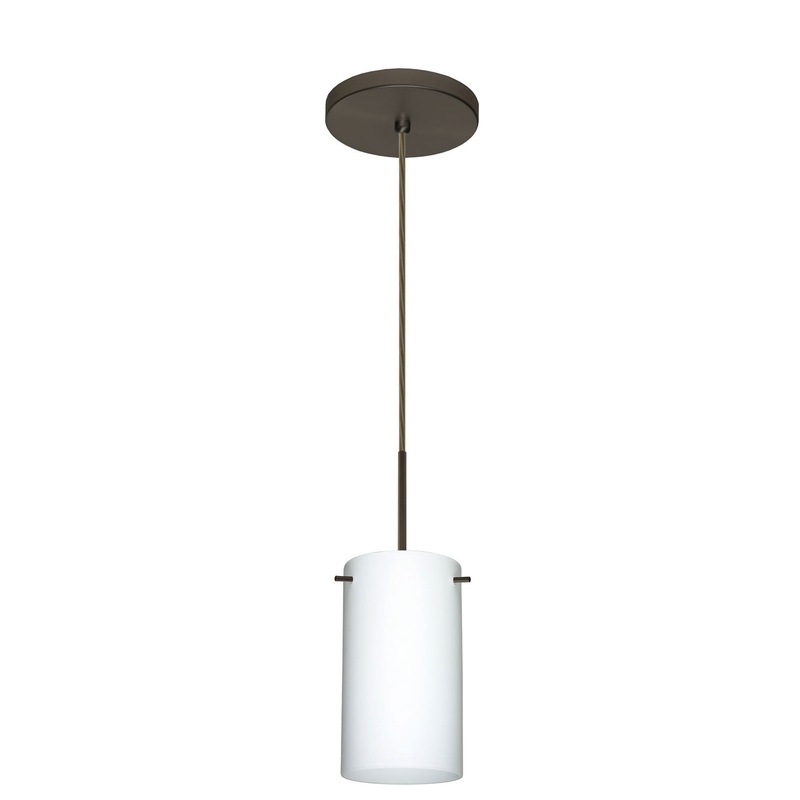 Besa 1BT-440407-BR Stilo One Light Pendant Bronze