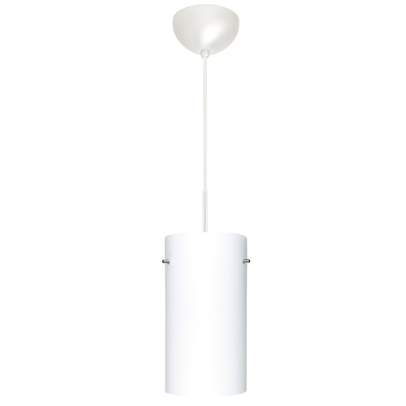 Besa 1VC-412007-LED-WH Tondo One Light Pendant White (Discontinued)