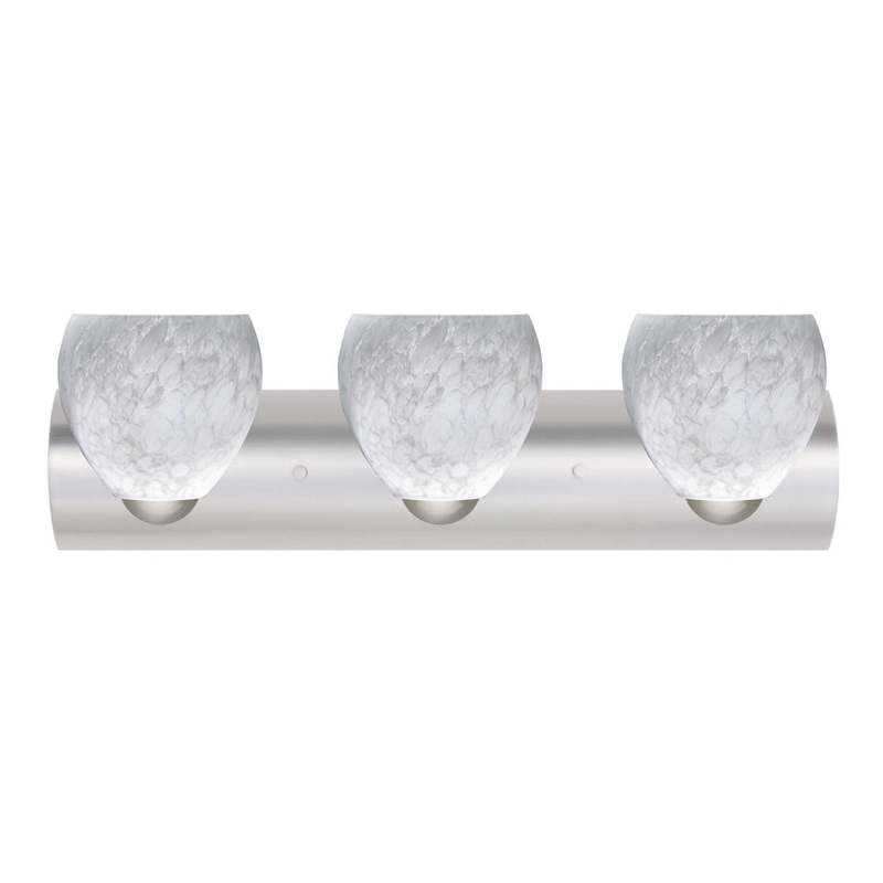 Besa 3WZ-412219-SN Bolla Three Light Wall Sconce Satin Nickel
