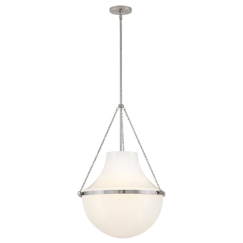 Collins Large Pendant Polished Nickel