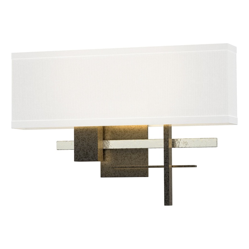 Cosmo Sconce Natural Iron Sterling Natural Anna Shade (SF)