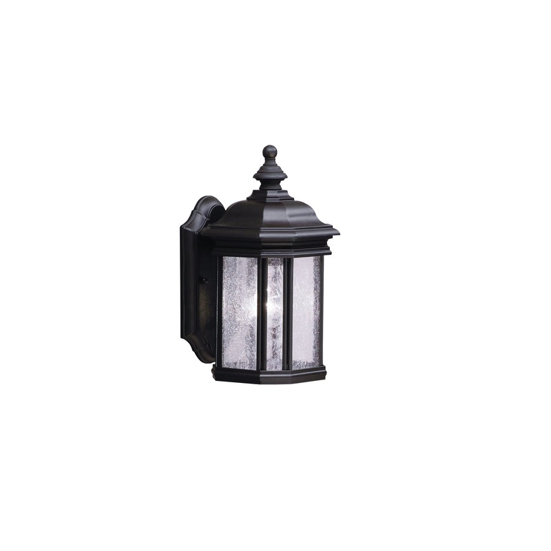 Kichler 9028BK One Light Outdoor Wall Mount, Black