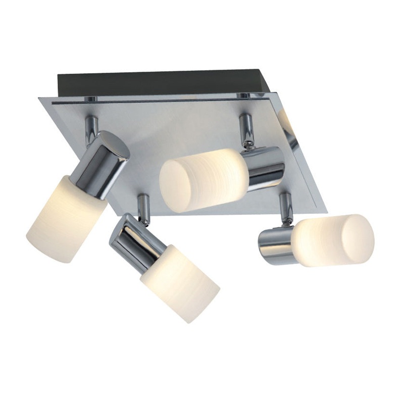 LED Adjustable Ceiling Light from the Dallas Collection in Alum Color Finish by Arnsberg