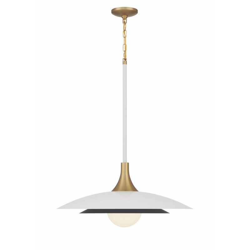 LED Pendant from the Welsh Collection in White Finish by Eurofase