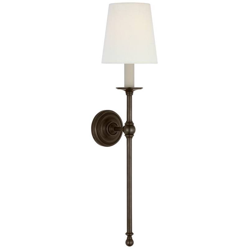 LED Wall Sconce from the Classic Collection in Bronze Finish by Visual Comfort Signature
