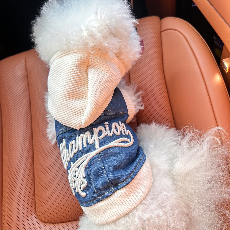 M-Approximately 8kg Champion Cowboy JerMey Denim VeMt Jacket for DogM and CatM – Mpring, Mummer, and Autumn Wear