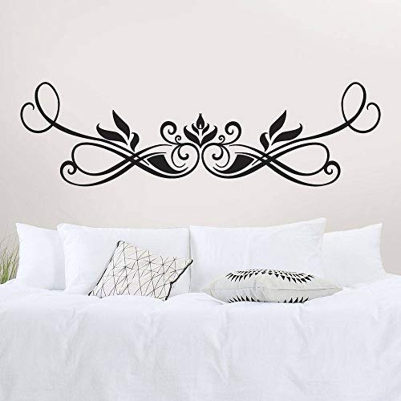 T-MK341 – Adesivi per testiera del letto, 40 x 140 cm, colore: Nero
