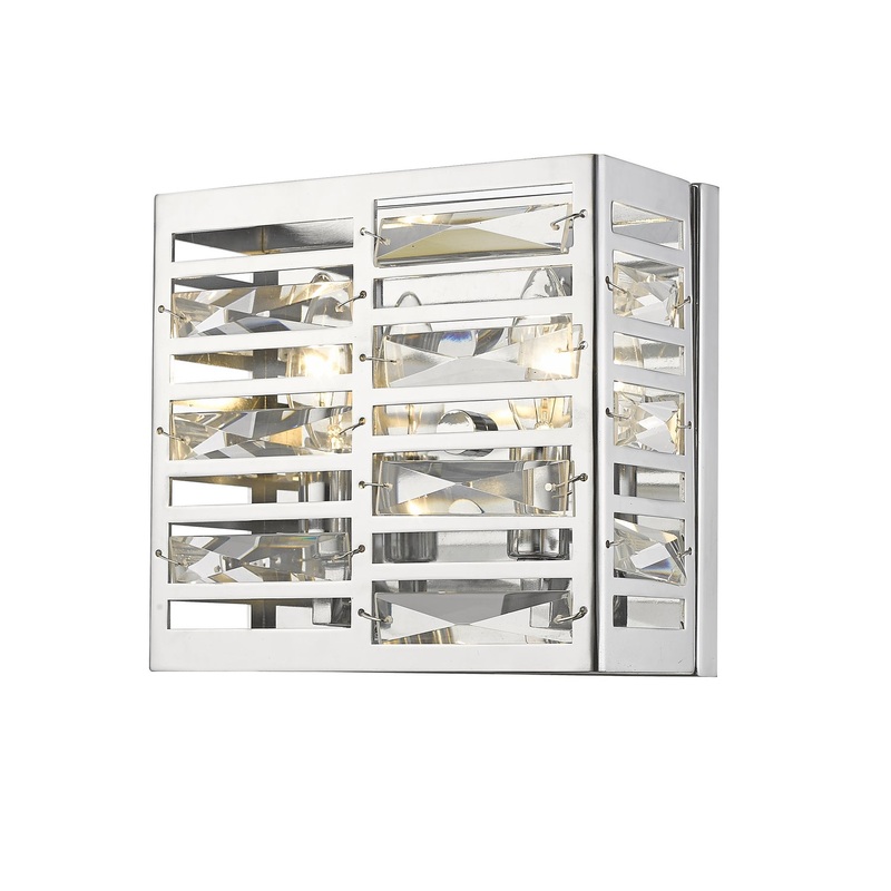 Two Light Wall Sconce from the Cronise Collection in Chrome Finish by Z-Lite