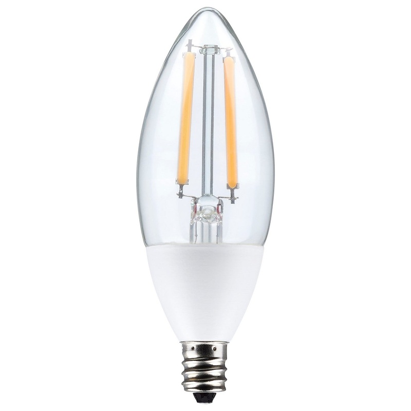 5 Watt B11 – Dusk to Dawn LED – 5000K – Candelabra Base – 120 Volt – 90 CRI – With Photocell Light Bulb by Satco