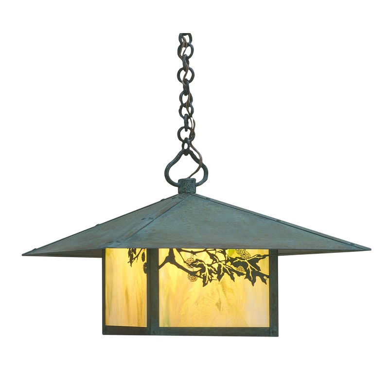 Arroyo MH-17SFGW-VP Monterey One Light Pendant Verdigris Patina