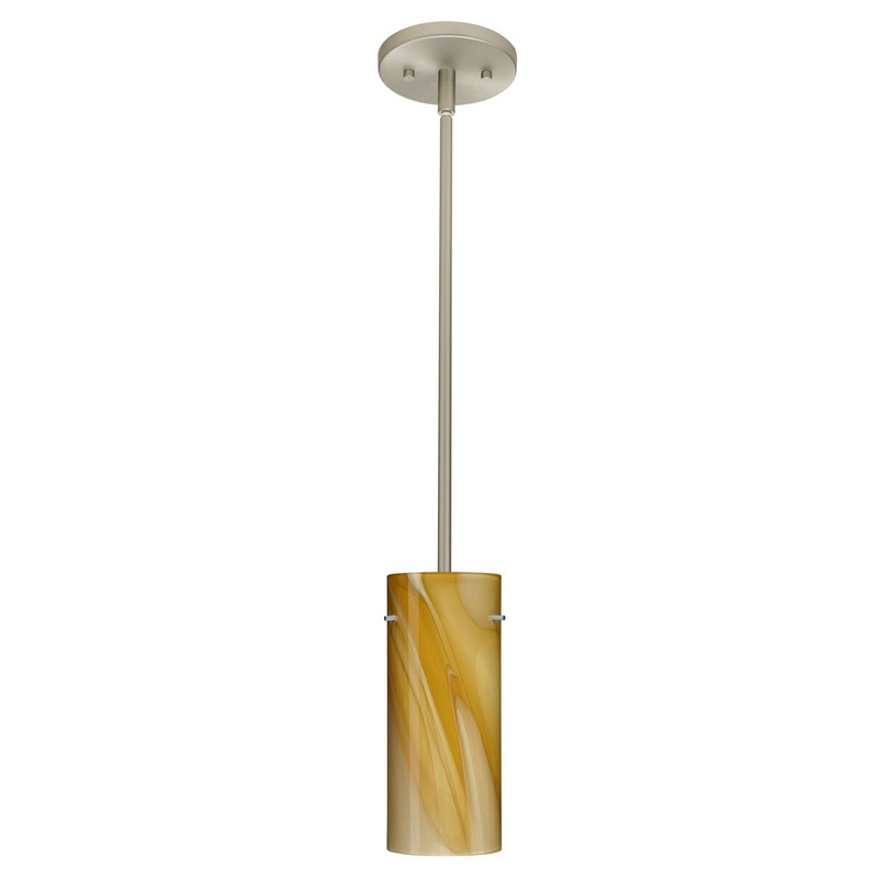Besa 1TT-4123HN-SN Stilo One Light Pendant Satin Nickel (Discontinued)