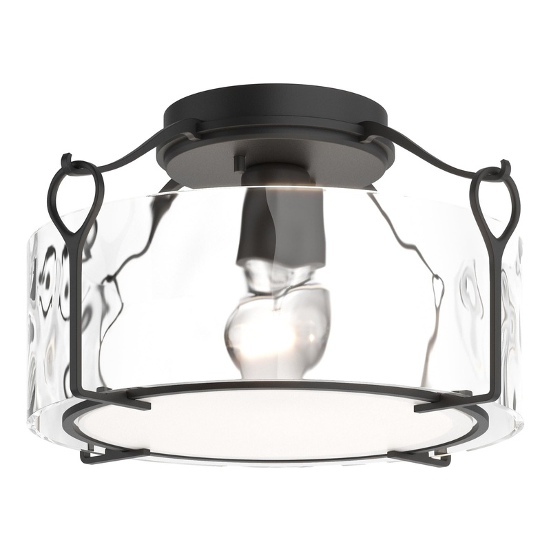 Bow Medium Semi-Flush Black Water Glass (LL)