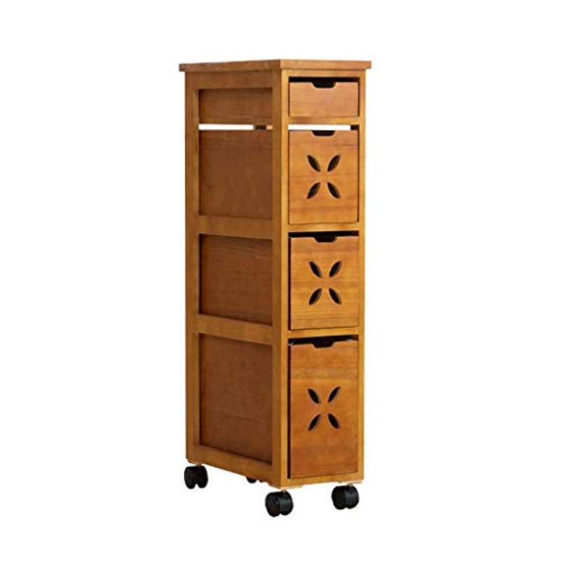 GJSN Home Storage Cabinets 20 cm Di Legno Solido Seam Governo Storage Box Cassetto Tipo Locker Camera Environmentally Friendly Narrow Armadietto Laterale,B