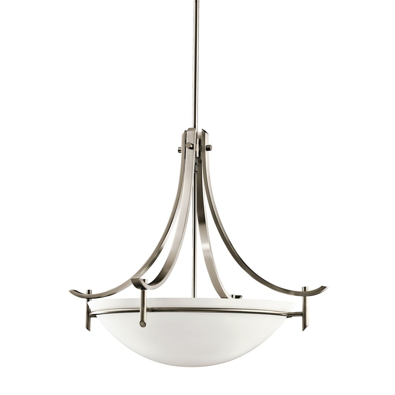 Kichler 3278AP Three Light Pendant, Antique Pewter