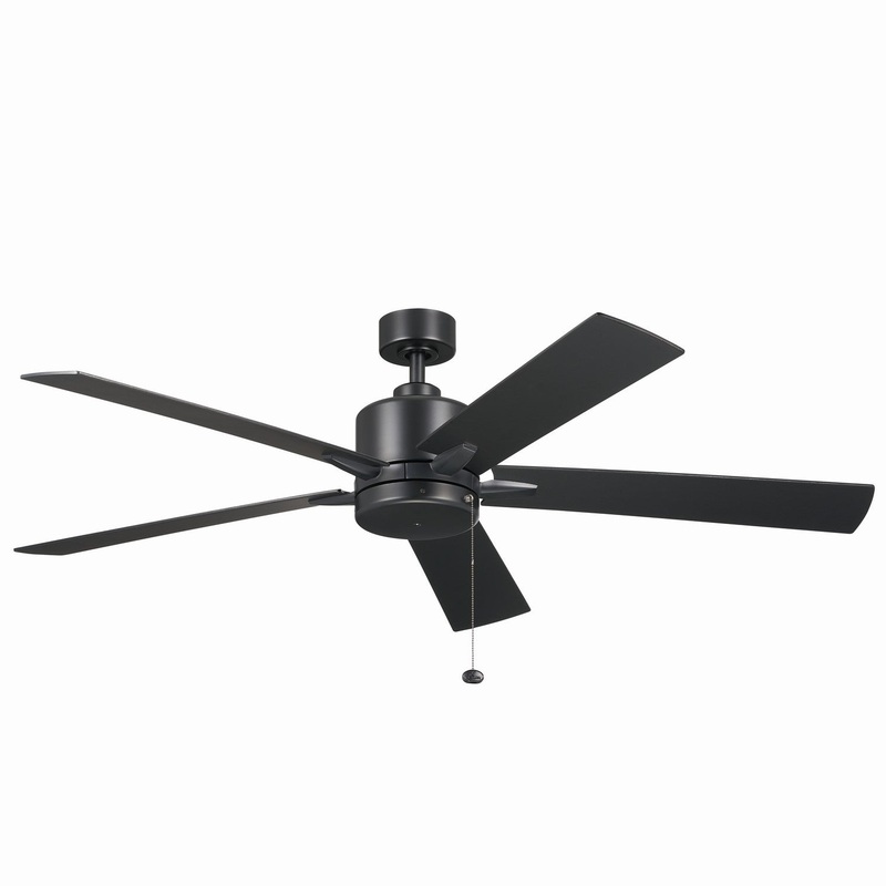 Kichler 330243SBK 60″ Ceiling Fan, Satin Black