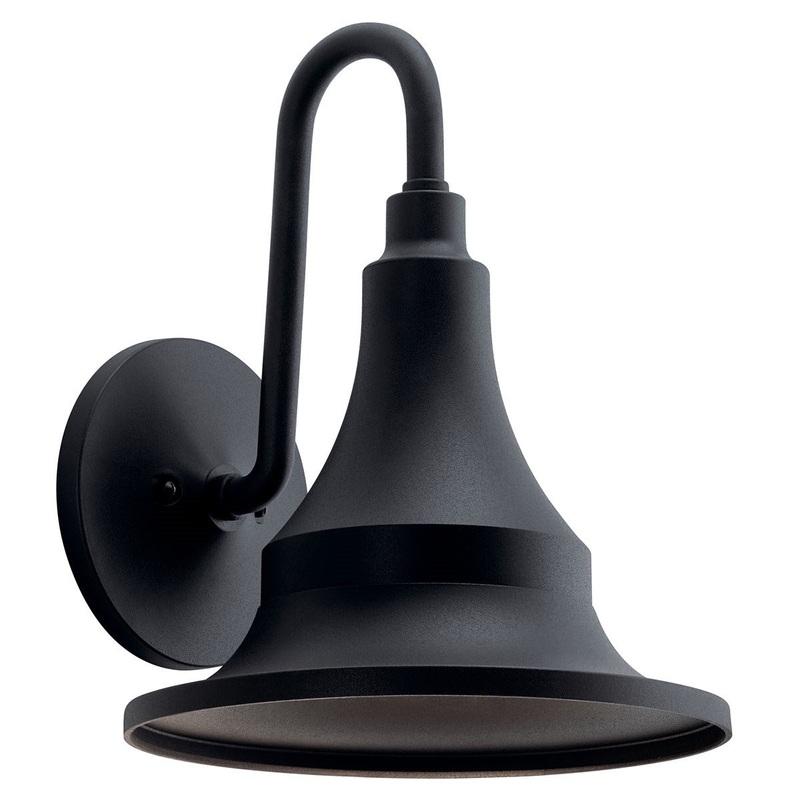 Kichler 59055BKT One Light Outdoor Wall Mount, Textured Black